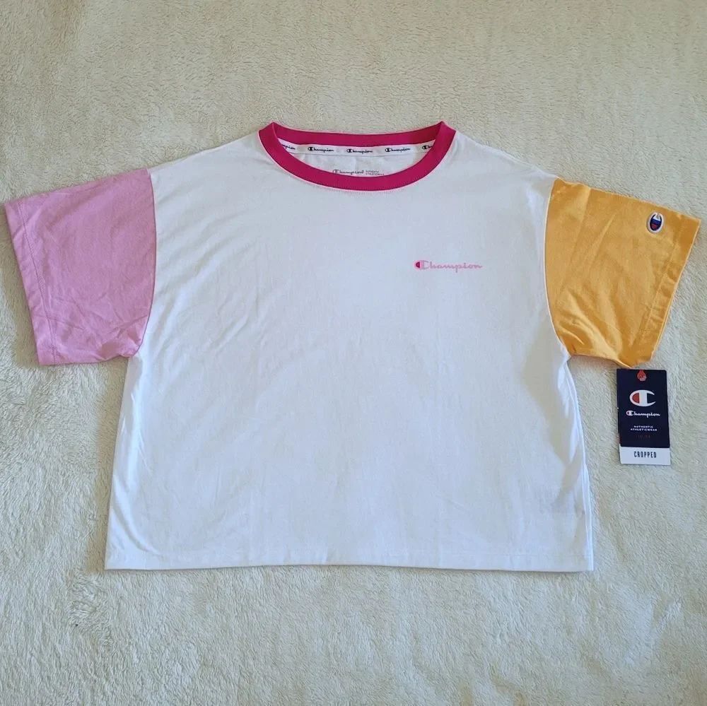 Champion🏆Cropped Color Block Tee👕 - NWT - Picture 6 of 16